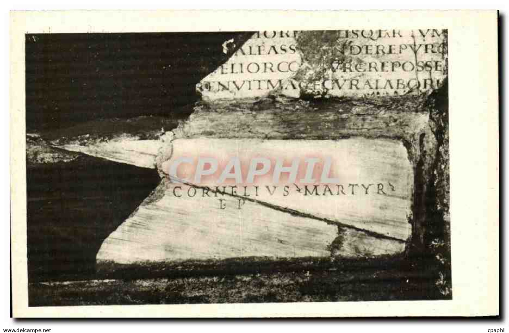 CPA Rome Catacombe Di S Callisto Iscrizione Di S Cornelio Papa - Otros & Sin Clasificación