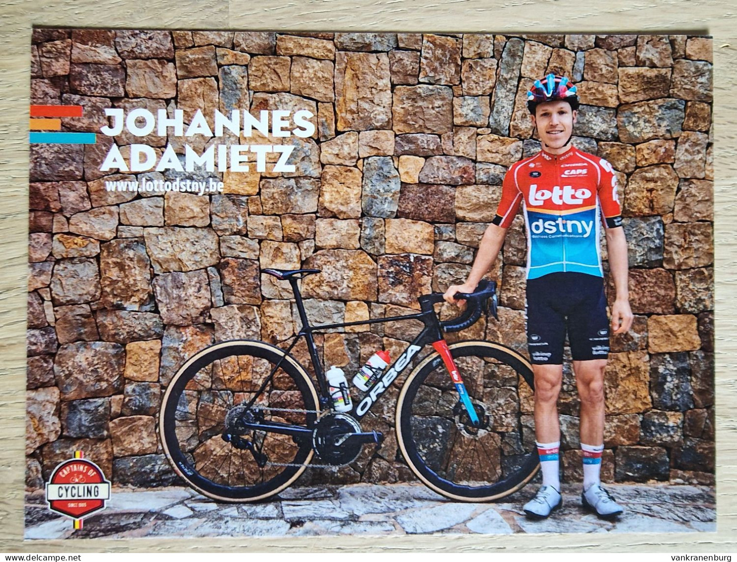 Card Johannes Adamietz - Team Lotto Dstny - 2024 - Belgium - Cycling - Cyclisme - Ciclismo - Wielrennen - Wielrennen