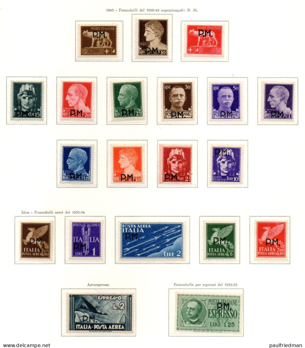 Regno 1942 - Posta Militare Completa - Nuovi Gomma Integra - MNH** - Military Mail (PM)