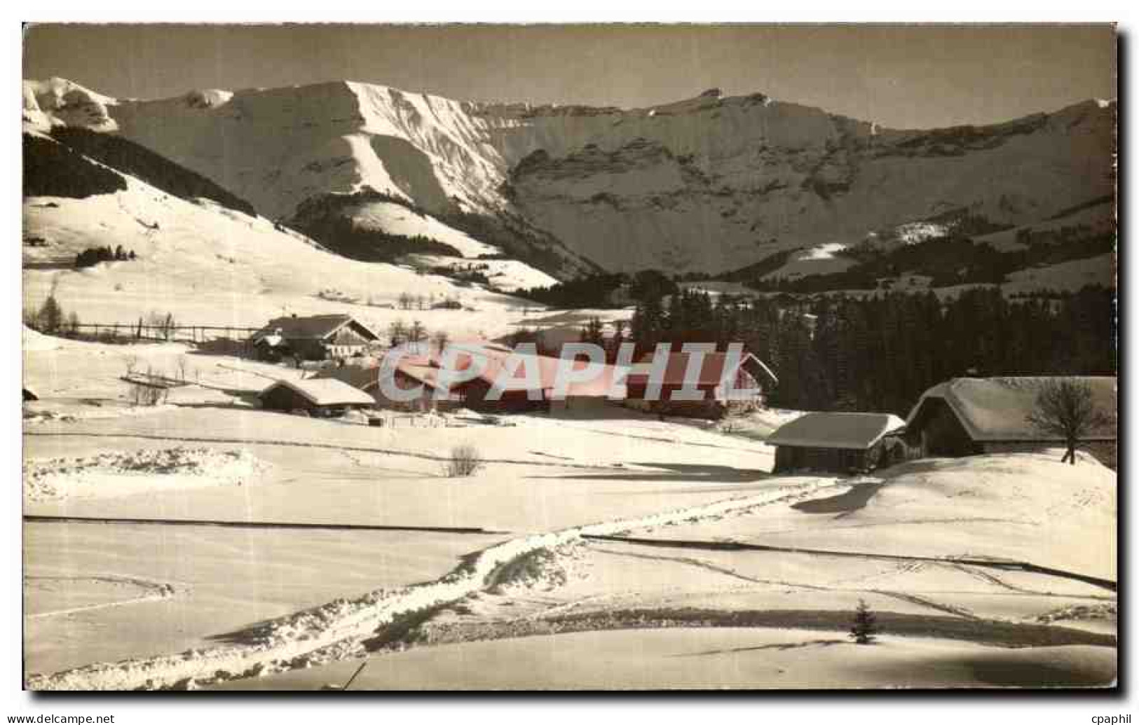CARTE PHOTO Suisse Chalets - Other & Unclassified