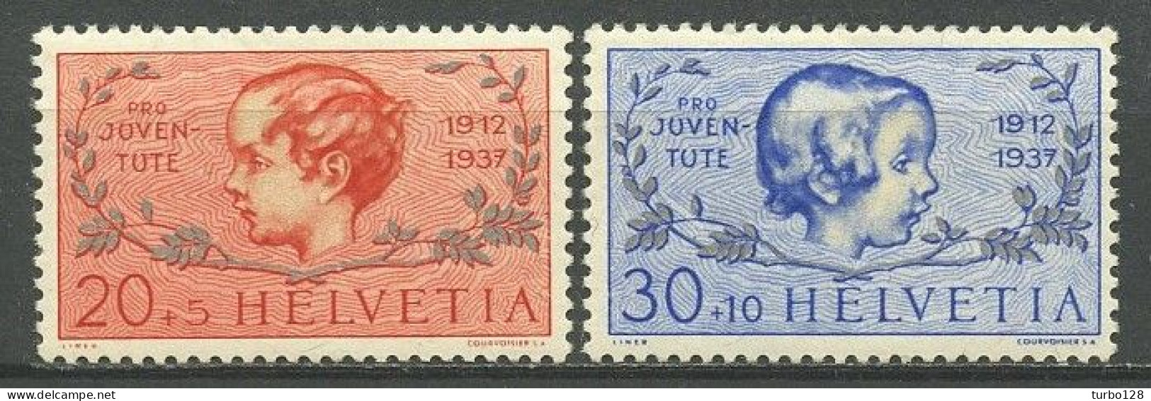 SUISSE 1937 N° 305/306 ** Neufs MNH Superbes C 5 € Enfants Pour La Jeunesse - Ongebruikt