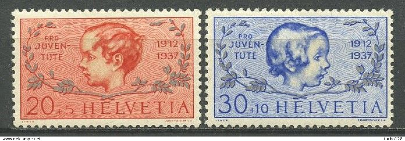 SUISSE 1937 N° 305/306 ** Neufs MNH Superbes C 5 € Enfants Pour La Jeunesse - Unused Stamps