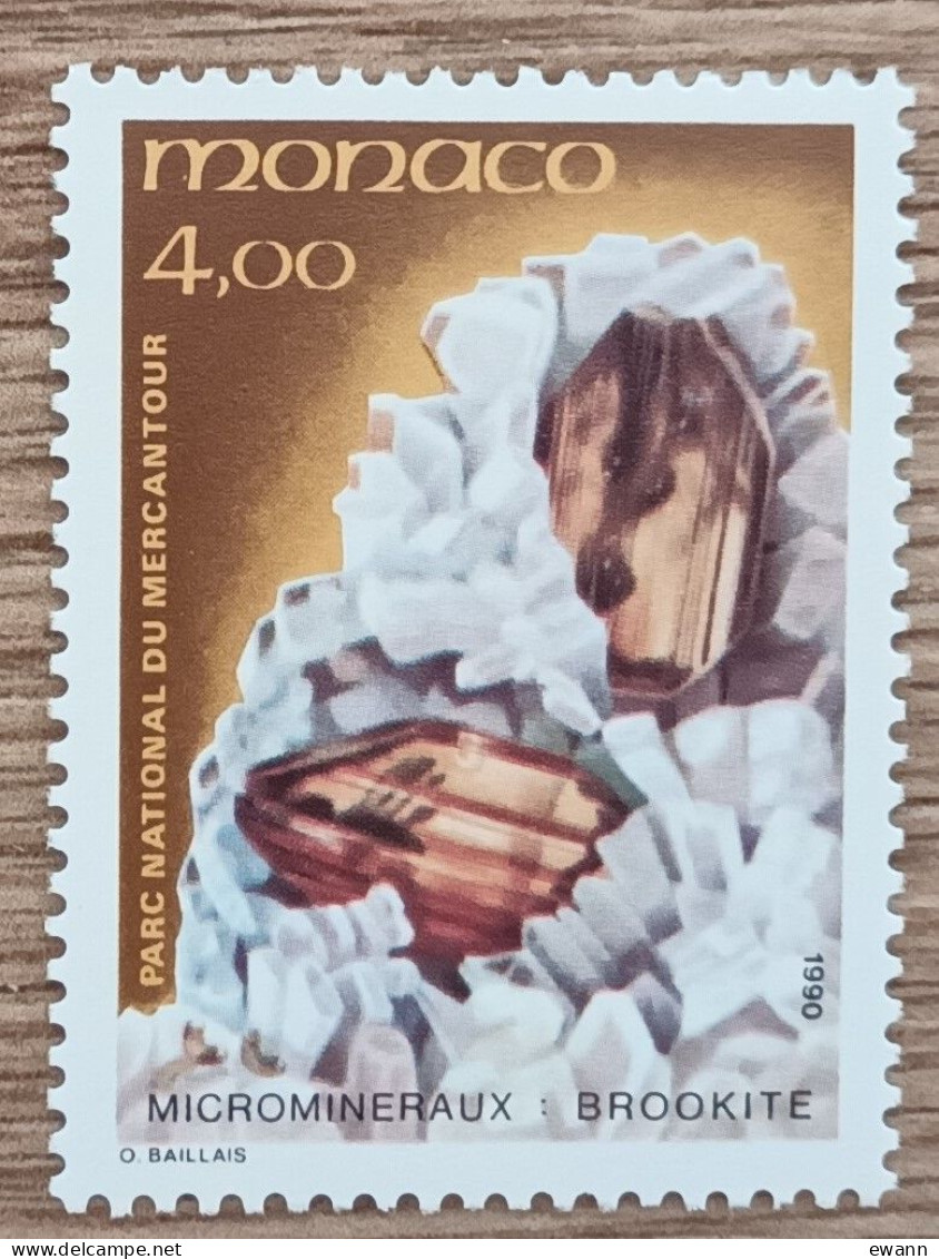 Monaco - YT N°1734 - Microminéraux Du Parc Du Mercantour - 1990 - Neuf - Unused Stamps