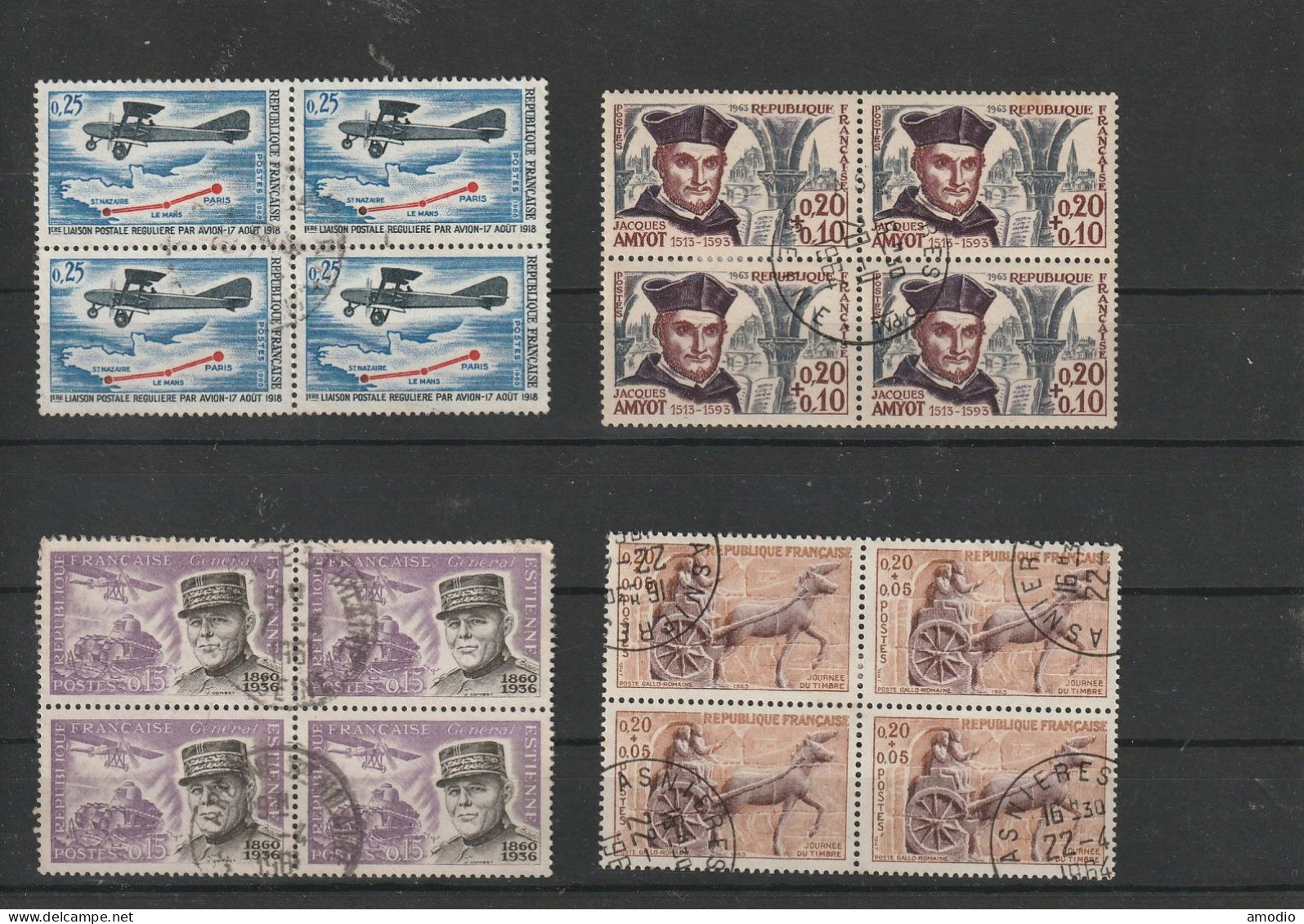 France B4 YT 1105, 1235, 1270, 1311, 1370, 1378, 1387,1565 Oblit - Used Stamps