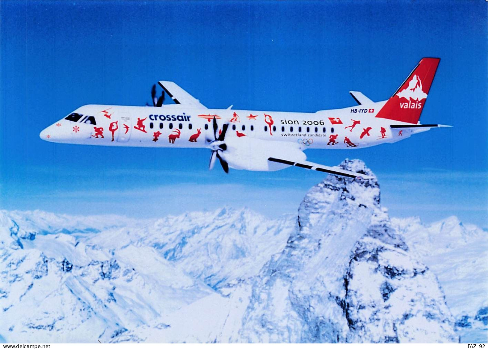 SAAB Concordino - Crossair - +/- 180 X 130 Mm. - Photo Presse Originale - Aviación
