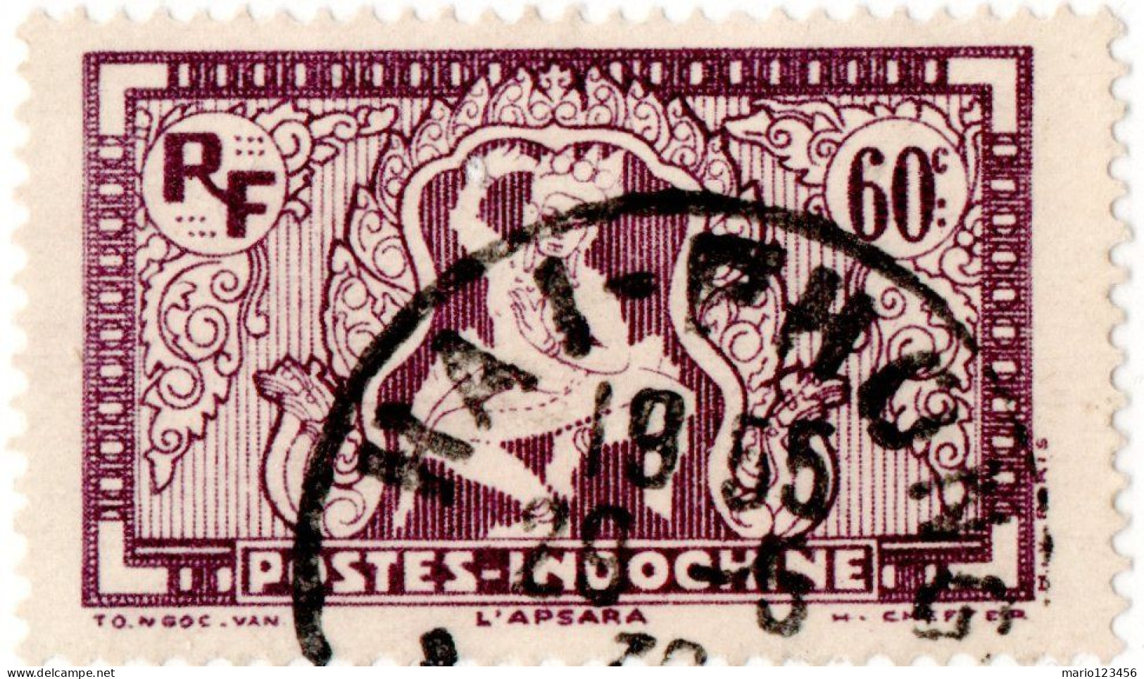 INDOCINA FRANCESE, INDOCHINA, MOTIVI LOCALI, 1932, USATI Yt:FR-IC 168, Mi:FR-IC 180, Scott:FR-IC 168 - Used Stamps