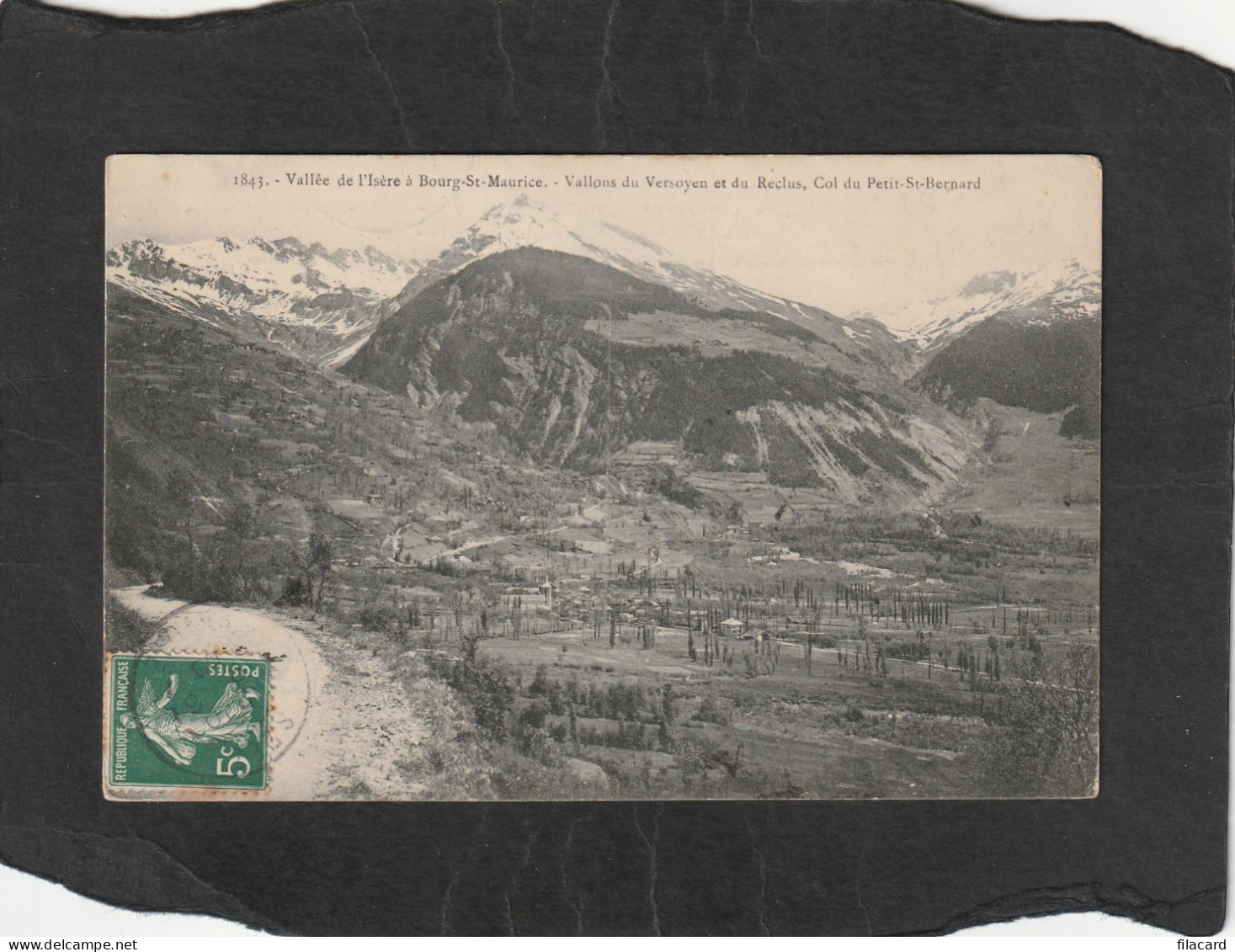 128699          Francia,   Vallee  De  L"Isere  A  Bourg-St-Maurice,   Vallons  Du  Versoyen Et  Du  Reclus,   VG  1908 - Bourg Saint Maurice