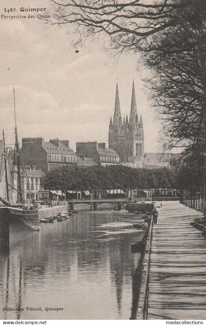 Quimper (29 - Finistère) Perspective Des Quais - Quimper