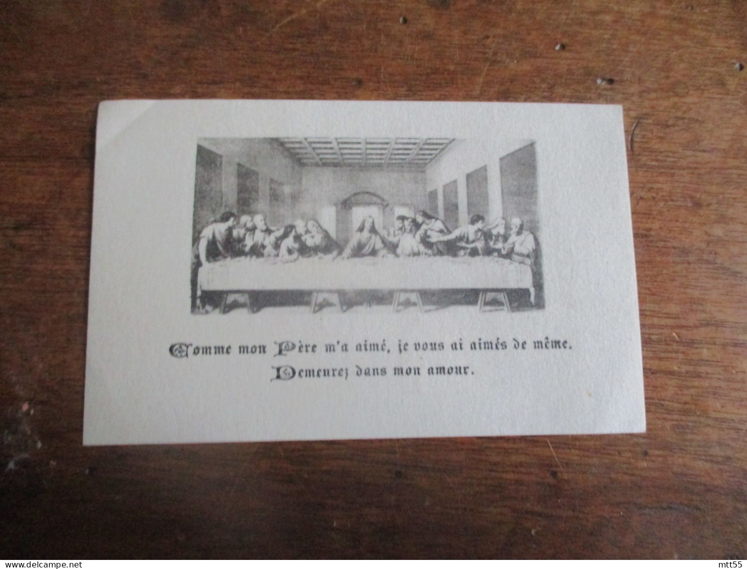 PAPIER PARCHEMINE   MARIE SUZANNE DE CHAVEBEID  HOLLY CARD IMAGE PIEUSE - Santini