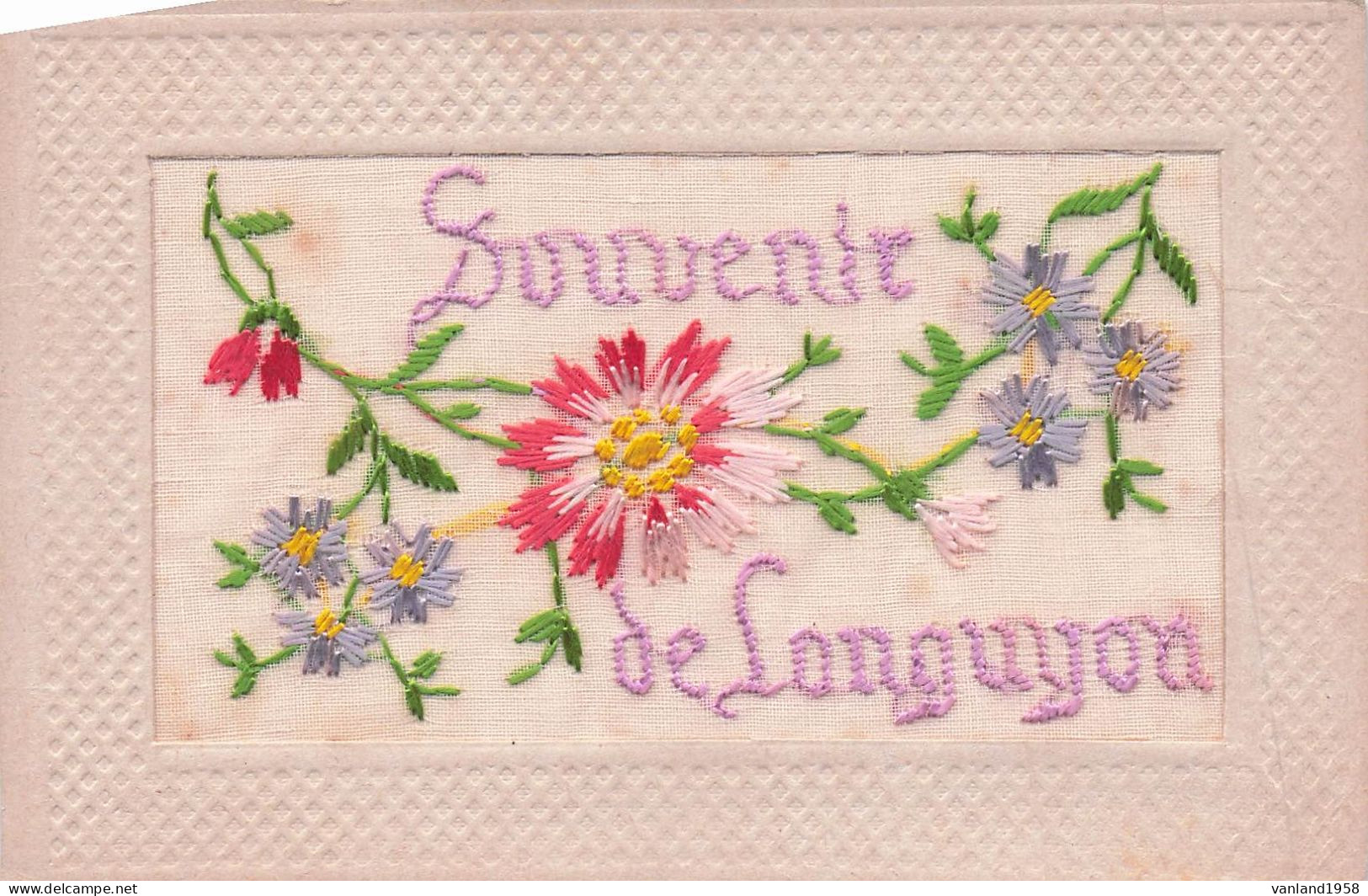 LONGUYON-carte Brodée - Longuyon