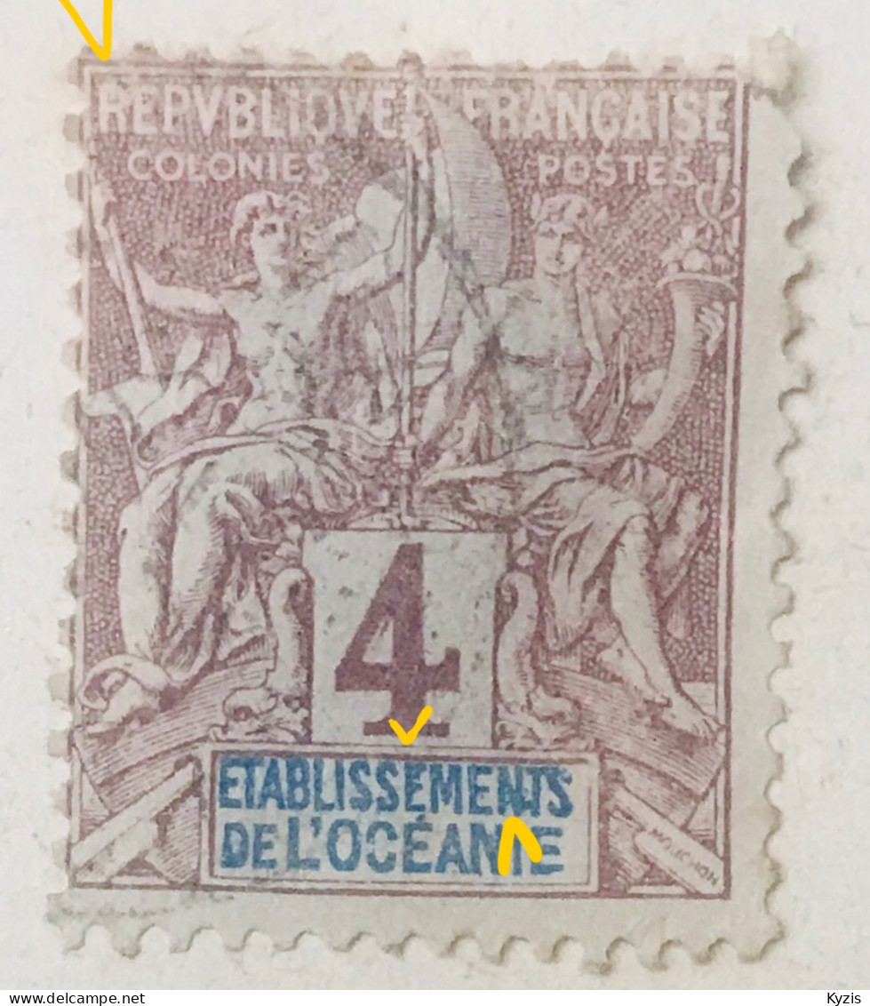 Nouvelle-Calédonie - Type Sage De 1892  Num: 41/42/43 - PLUSIEURS DÉFAUTS - Gebruikt