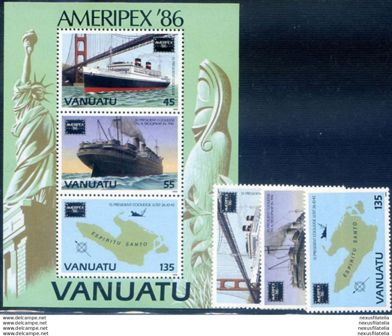 "Ameripex '86". - Vanuatu (1980-...)