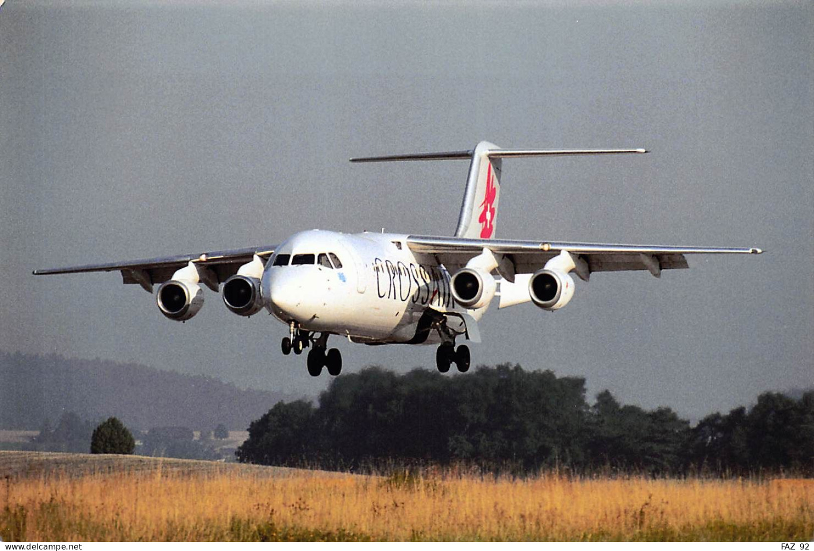 Avro RJ85/100 Jumbolino - Crossair - +/- 180 X 130 Mm. - Photo Presse Originale - Aviación