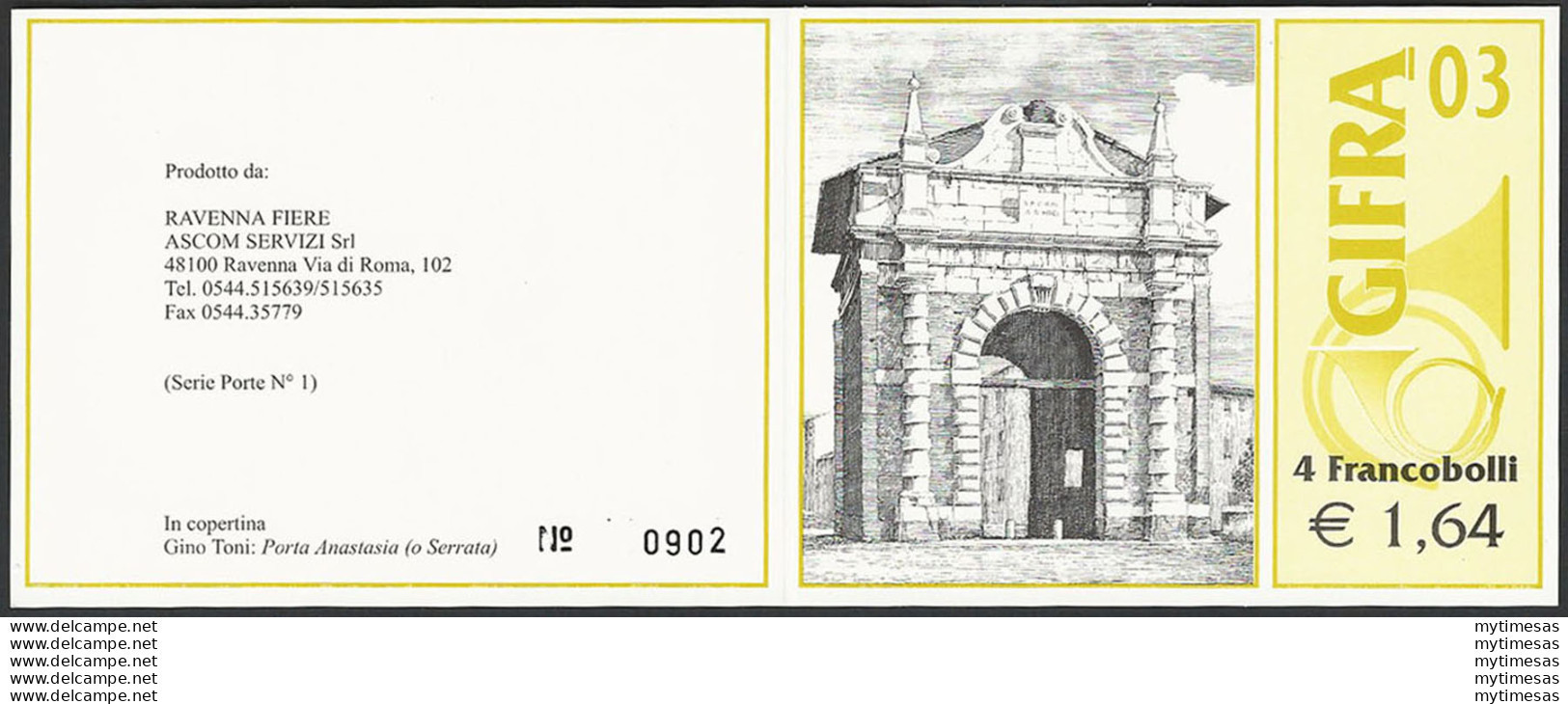 2003 Italia Libretto GIFRA MNH Unificato N. LR14 - Autres & Non Classés