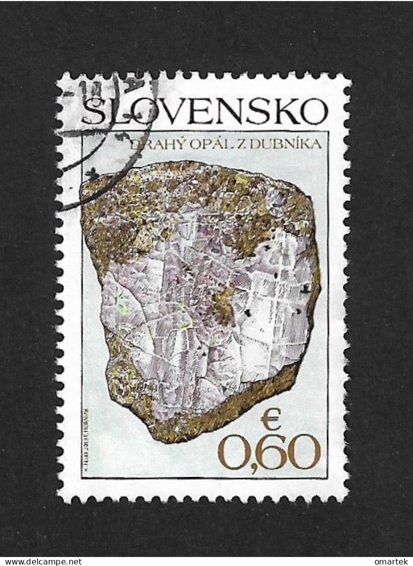 Slovakia Slowakei 2013 ⊙ Mi 718 Sc 672a Yv 625 Minerals. Precious Opal. - Usados