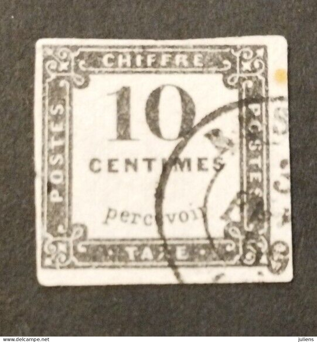 FRANCE TIMBRE TAXE N 1 OBL 1859 ULTRA RARE COTE +++ #278 - 1859-1959 Usados