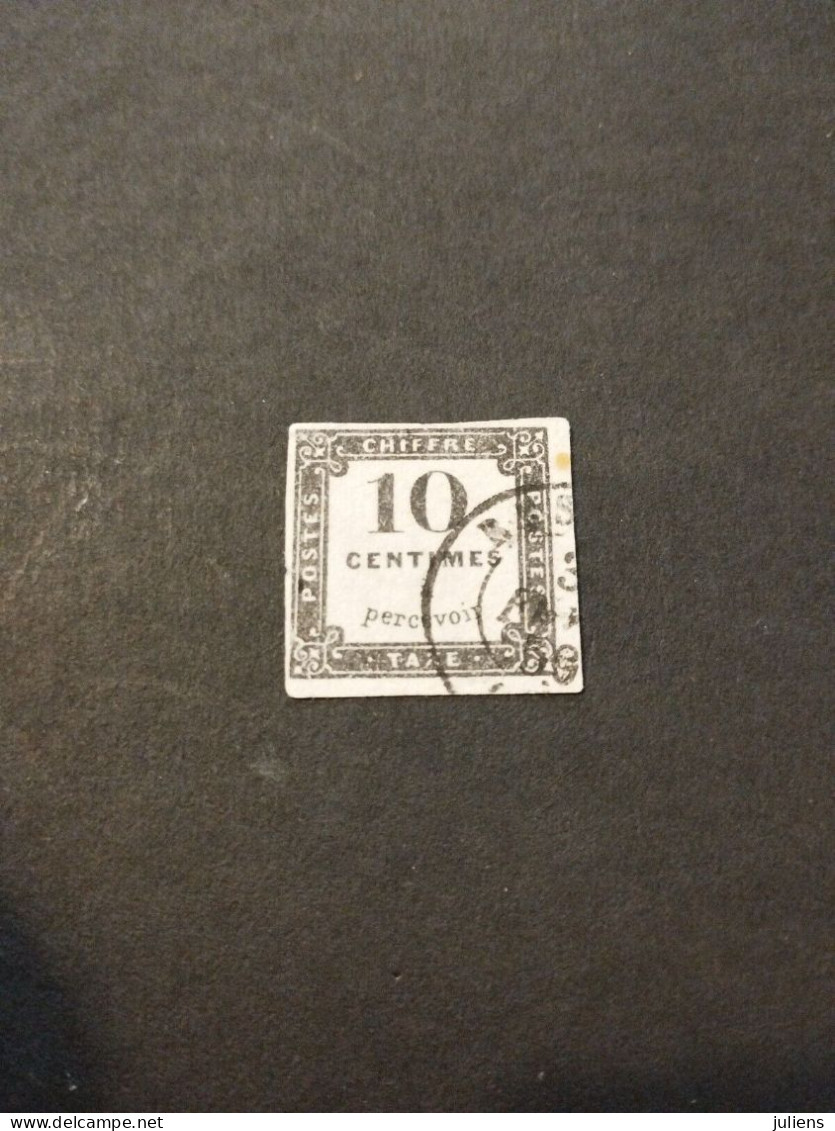 FRANCE TIMBRE TAXE N 1 OBL 1859 ULTRA RARE COTE +++ #278 - 1859-1959 Used