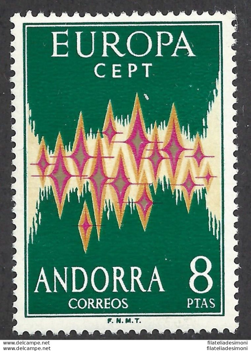 1972 ANDORRA SPAGNOLA,  N° 64A   MLH/* - Autres & Non Classés