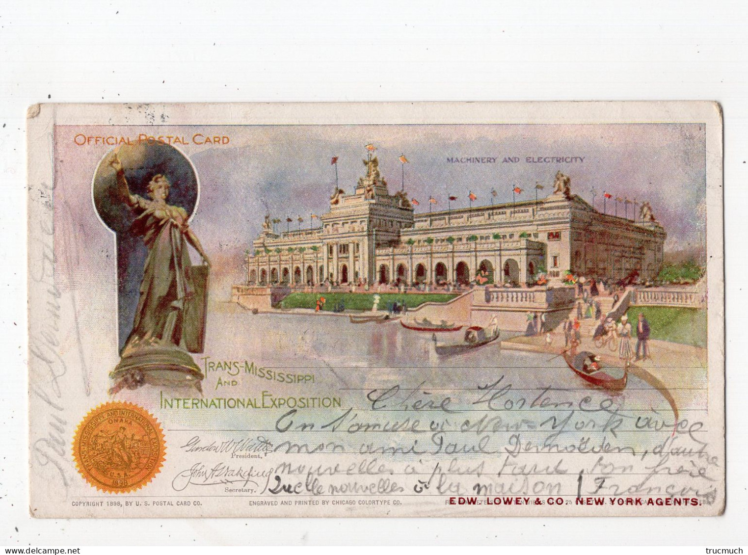 NEW YORK - Trans-Mississippi And International Exposition *1898* - Andere & Zonder Classificatie