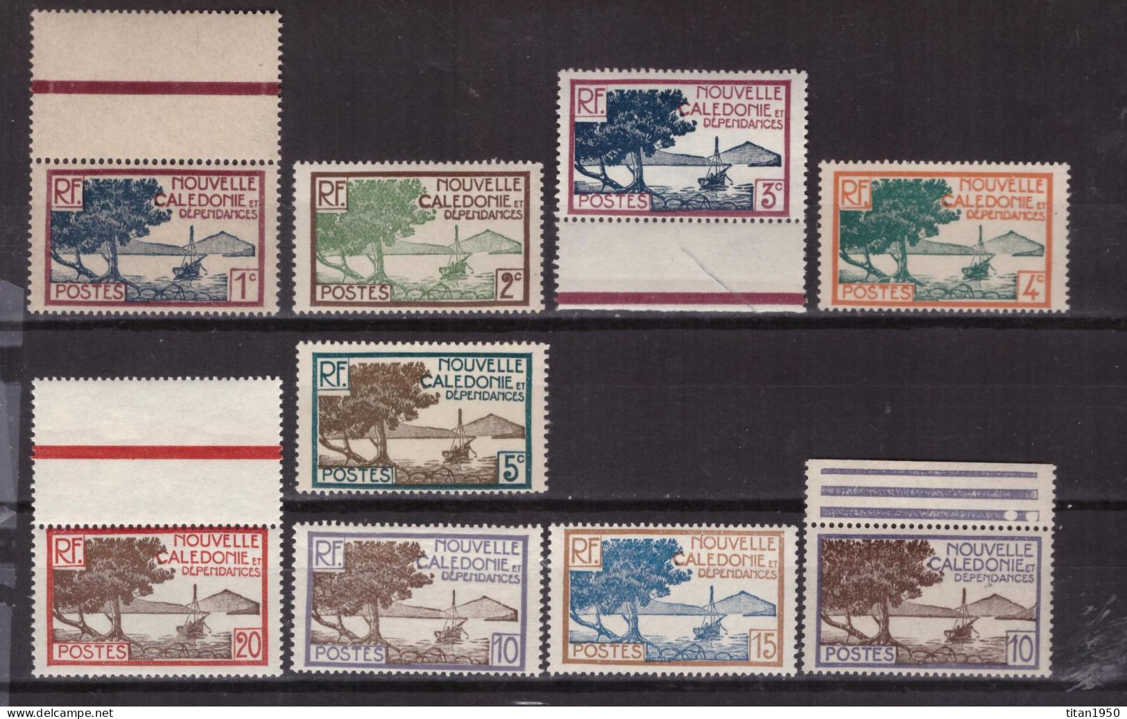 Nouvelle Calédonie - Baie De La Pointe Des Palétuviers - Lot De 9 Timbres Neufs **  -  Cote 14 € - Unused Stamps
