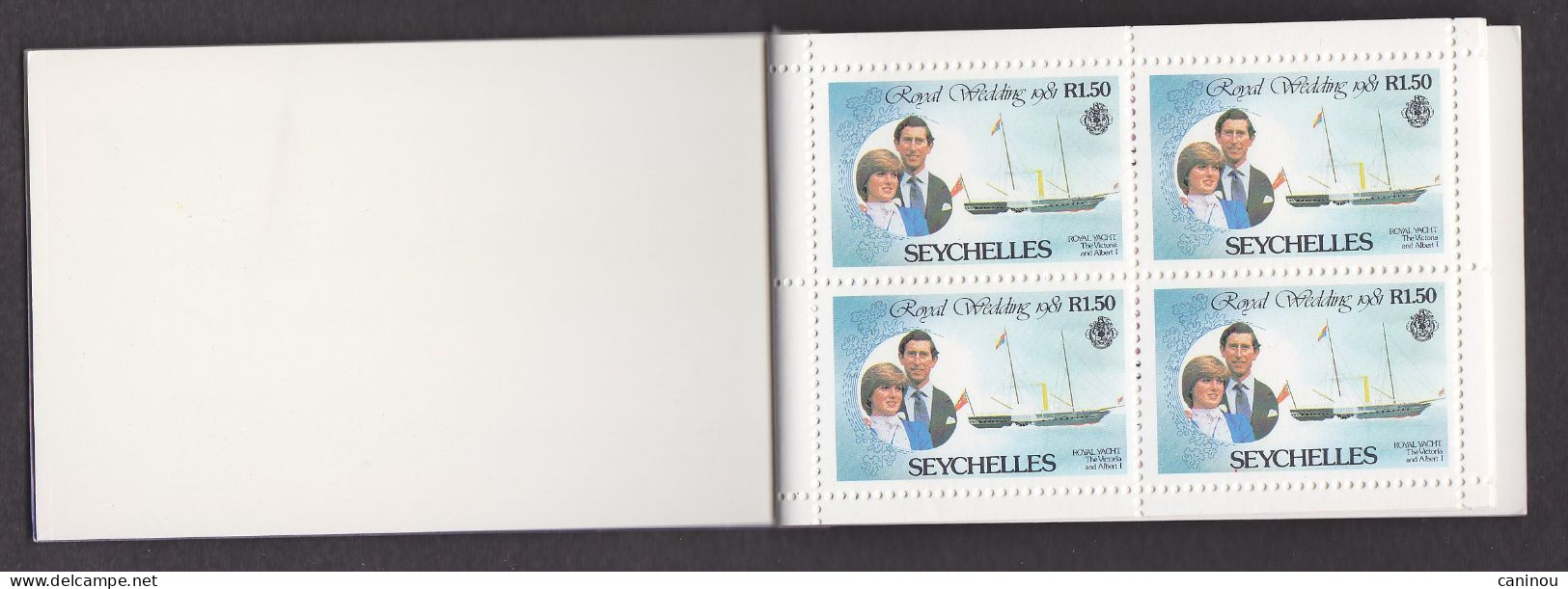 SEYCHELLES CARNET  Y & T 475 476 MARIAGE CHARLES LADY DIANA 1981 NEUF - Seychelles (1976-...)