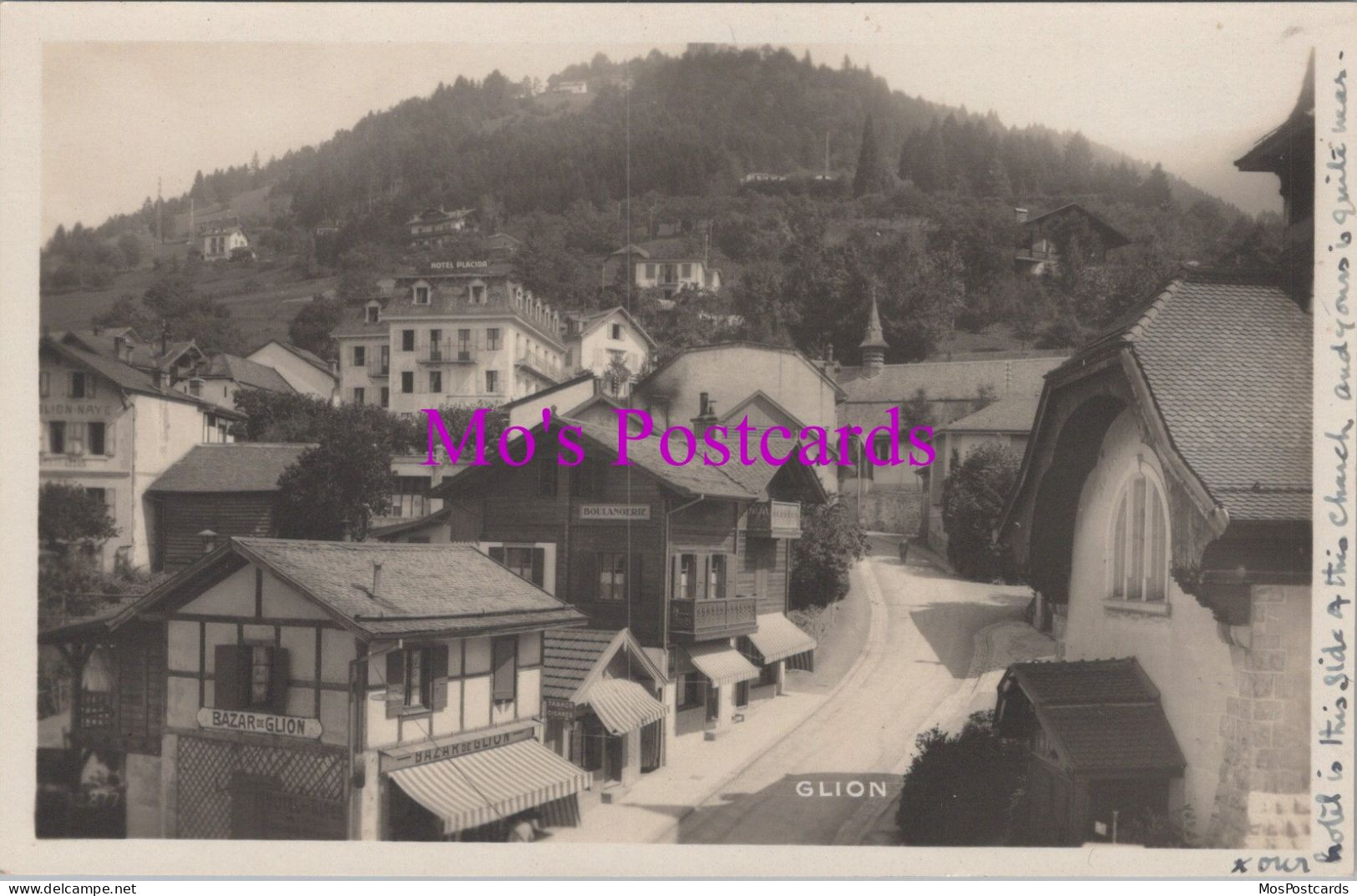 Switzerland Postcard - Glion Village, Montreux, Vaud   DZ214 - Montreux