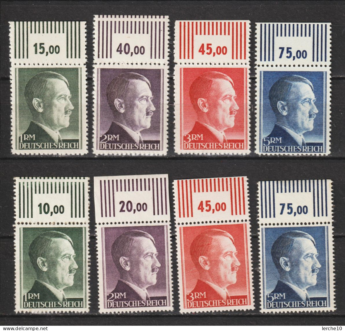 Adolf Hitler MiNr. 799-802 A+B ** Oberrand - Ungebraucht