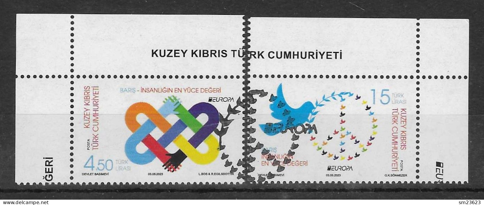 Türkei / Zypern 2023 , EUROPA CEPT / Frieden - Gestempelt / Fine Used / (o) - 2023