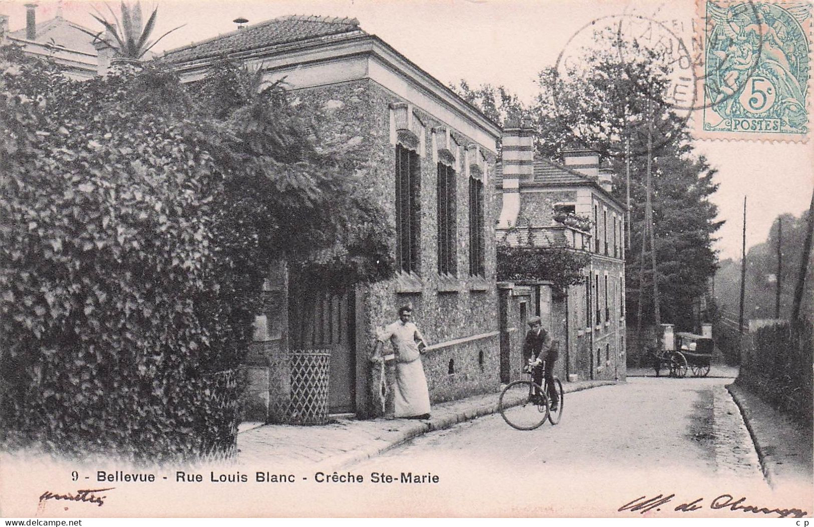 Meudon - Bellevue - Rue Louis Blanc - Creche Sainte Marie   -  CPA °J - Meudon