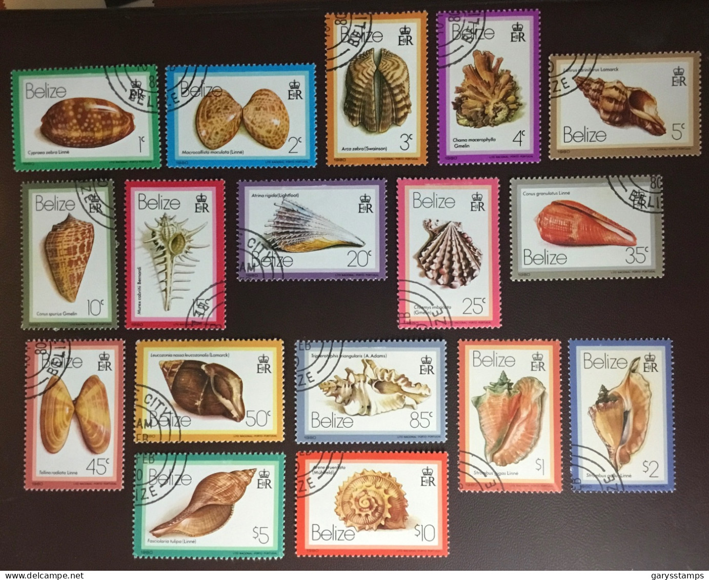 Belize 1980 Shells Definitives Set FU - Coneshells