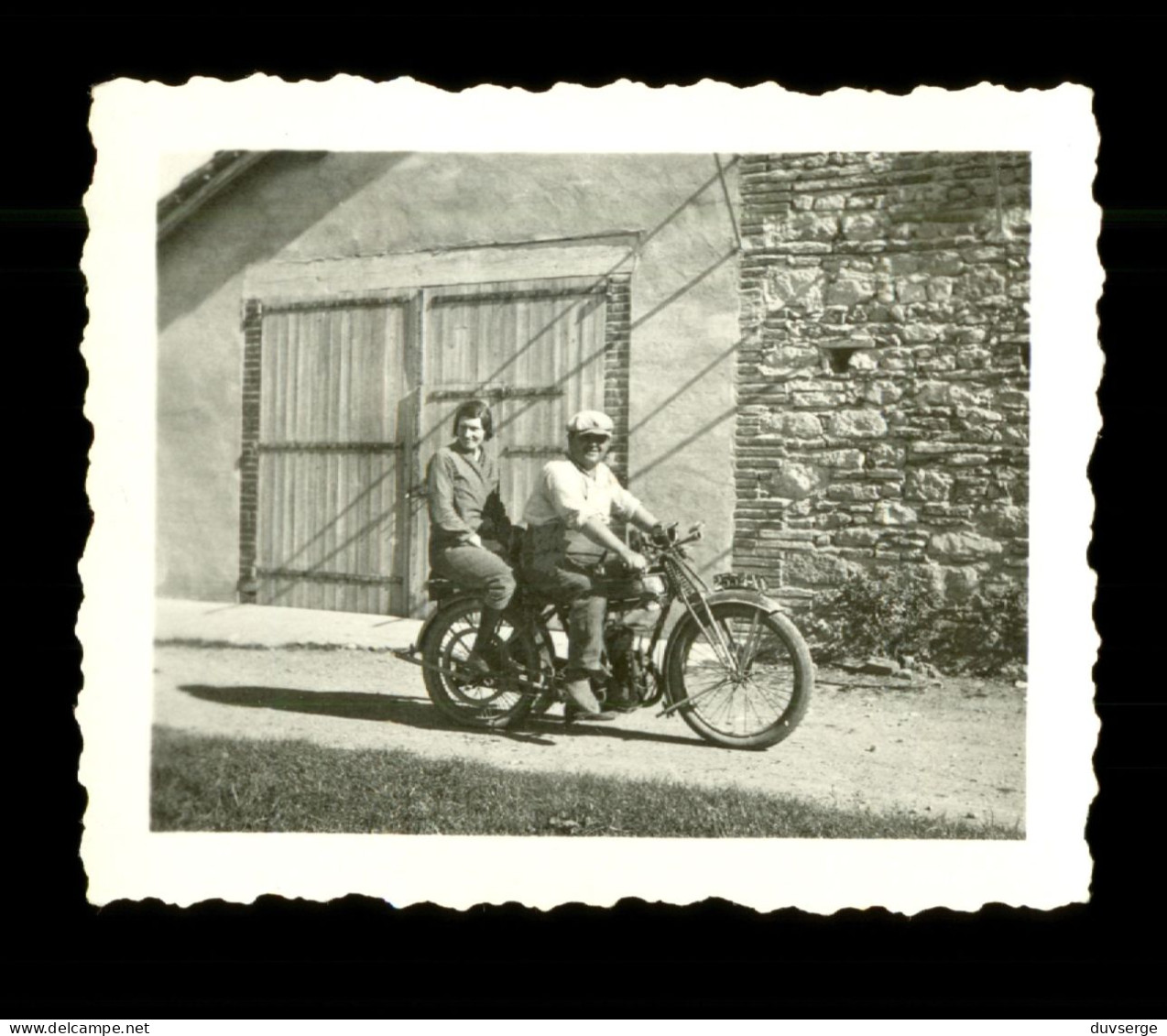 Petite Photo Moto Rinieres 1936 ( Format 5cm X 6,5cm ) - Coches