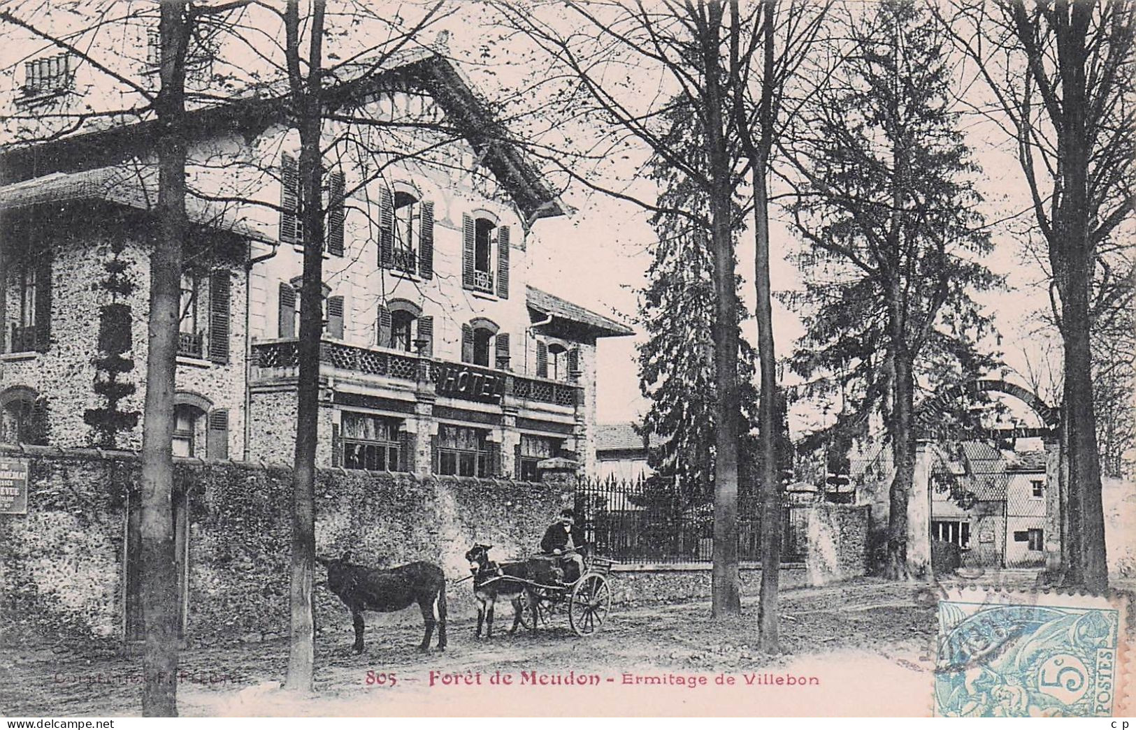 Meudon - Bellevue - Foret - Ermitage De Villebon -  Attelage D'Ane - CPA °J - Meudon