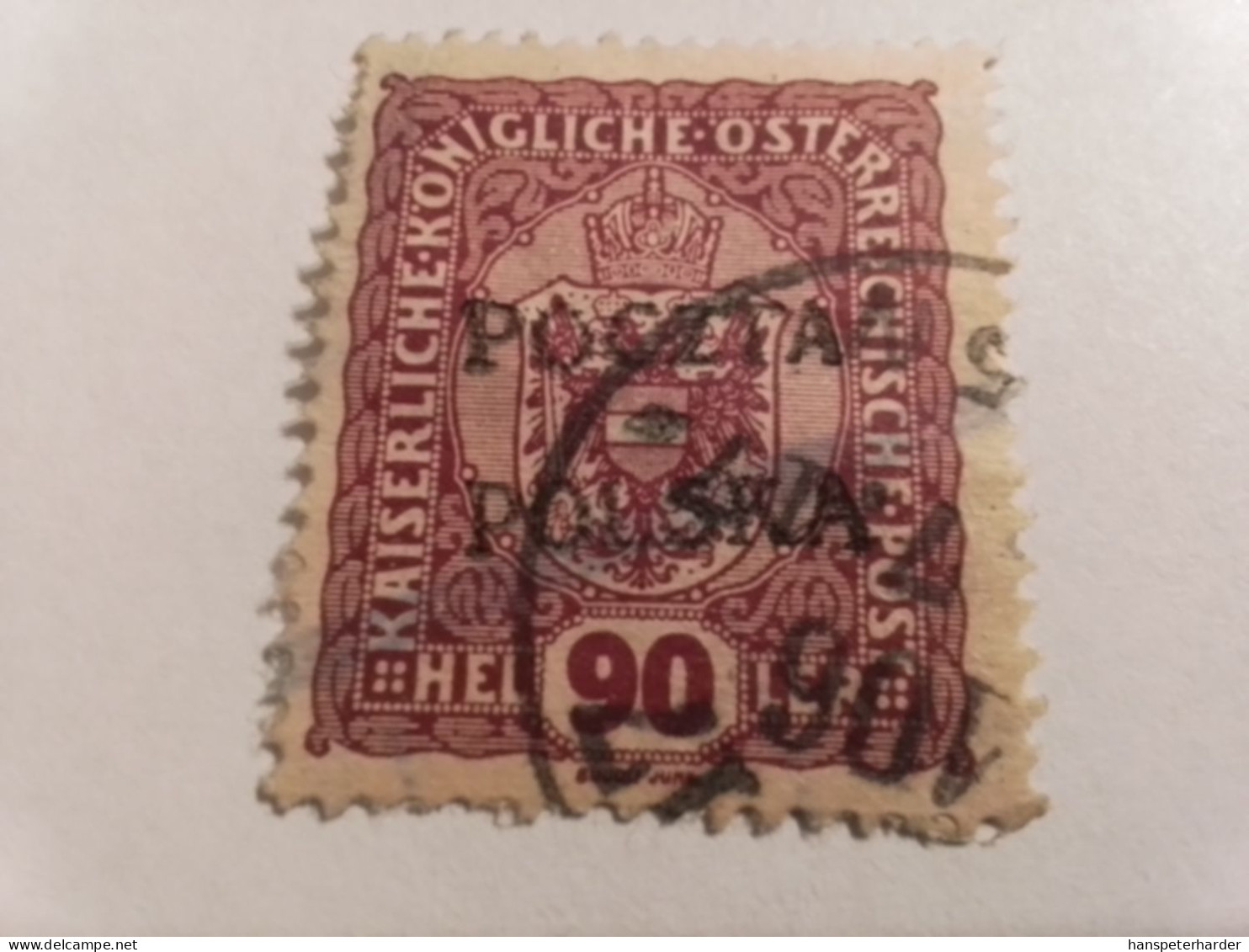 Sehr Selten ! Briefmarke 1919 Österreich-Polen Ausgabe Galizien Und Österreichisch Schlesien - Used Stamps