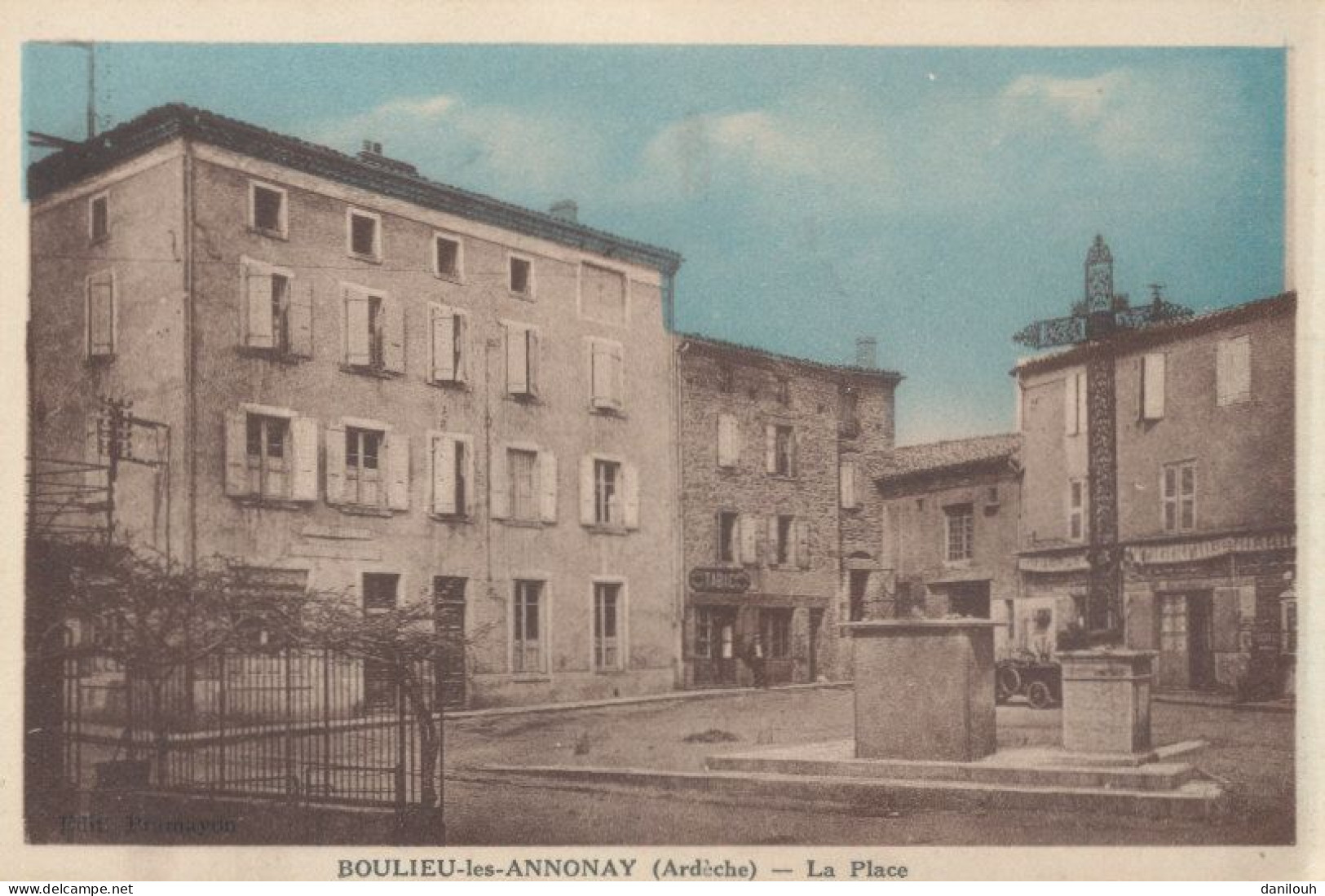 07 // BOULIEU LES ANNONAY   La Place    Colorisée - Sonstige & Ohne Zuordnung