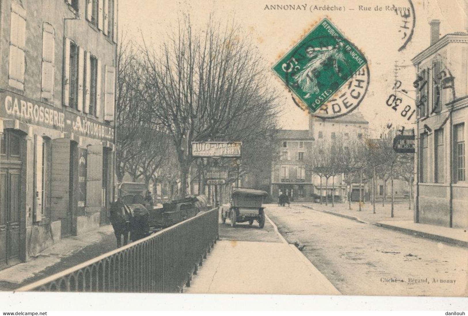 07 // ANNONAY  Rue De Roanne / Carrosserie Automobile  ** - Annonay