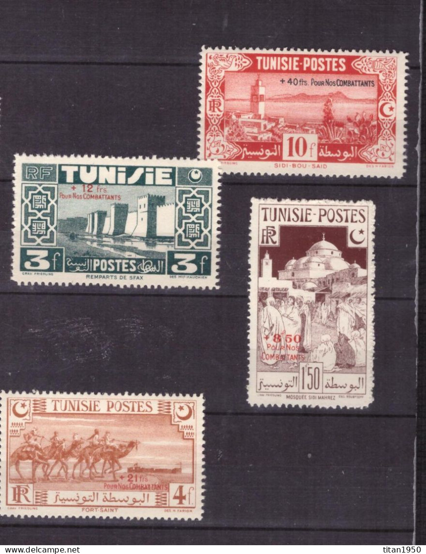 TUNISIE - 1945 - Série Général Mast - Série De 4 Timbres Neufs **   Cote 8 € - Nuovi