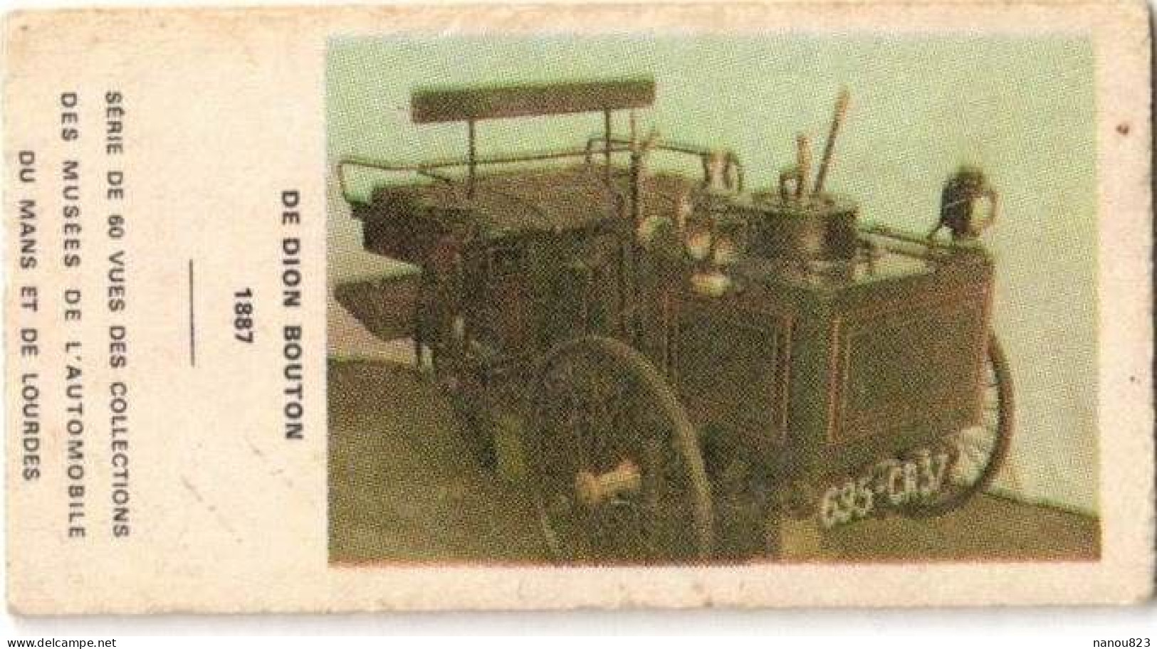 TICKET PUBLICITE DE PESAGE APPAREILS AUTOMATIQUES MUSEE AUTOMOBILE LE MANS LOURDES TRANSPORTS VOITURE DE DION BOUTON - Voitures