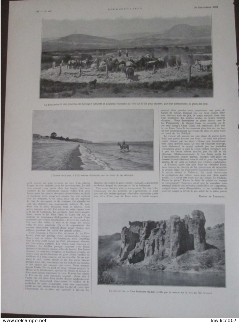 1924 A Travers L Argentine Ignorée ARGENTINA Zapala San Marin Fete Senalada - Non Classés