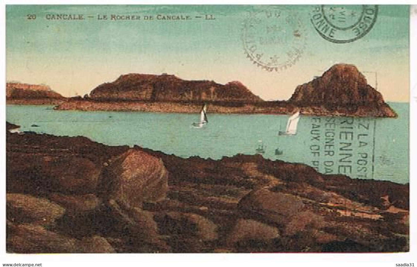 35    CANCALE  LE ROCHER 1923 - Cancale