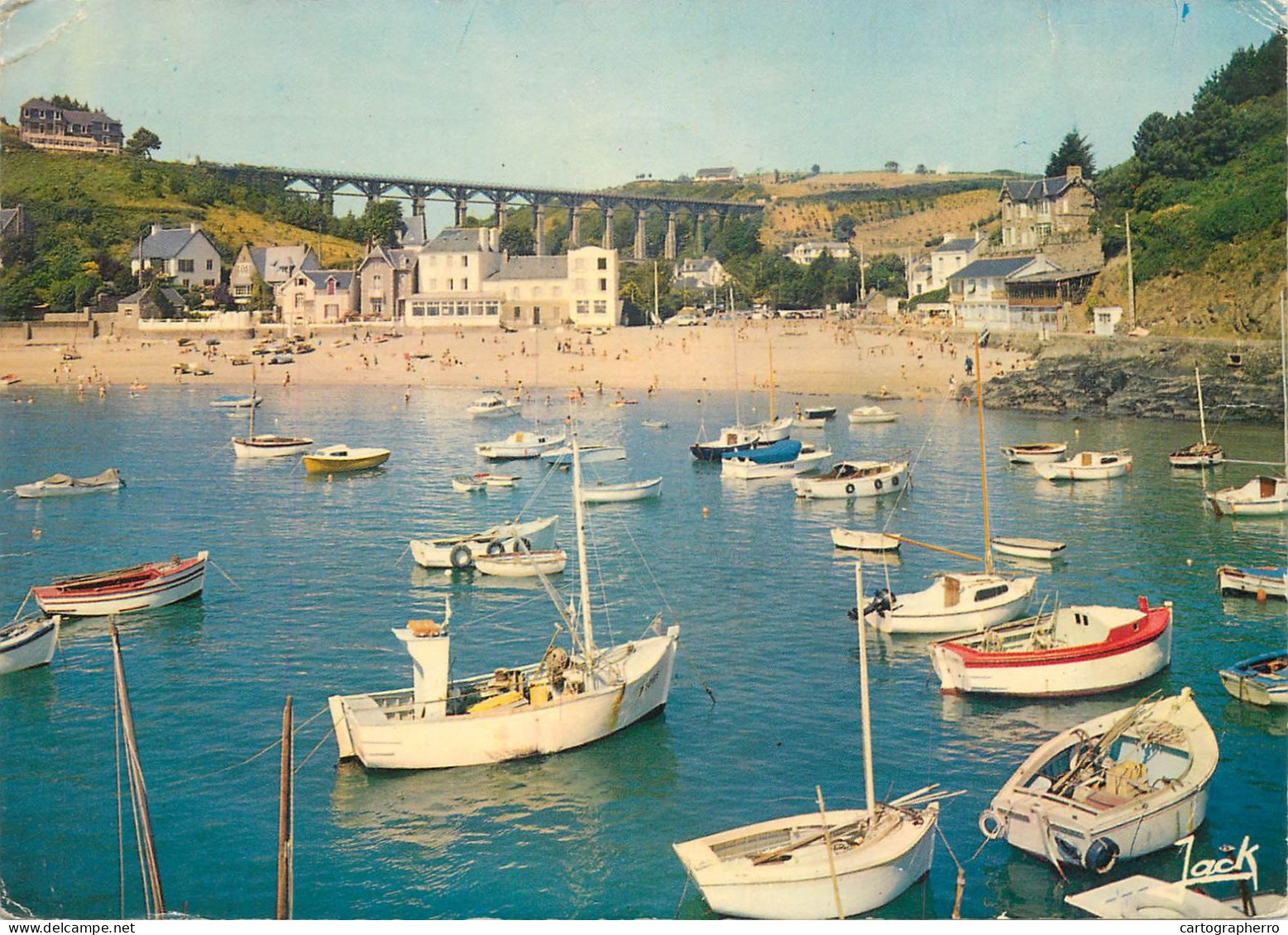 Navigation Sailing Vessels & Boats Themed Postcard Brehec Harbour 1973 - Velieri