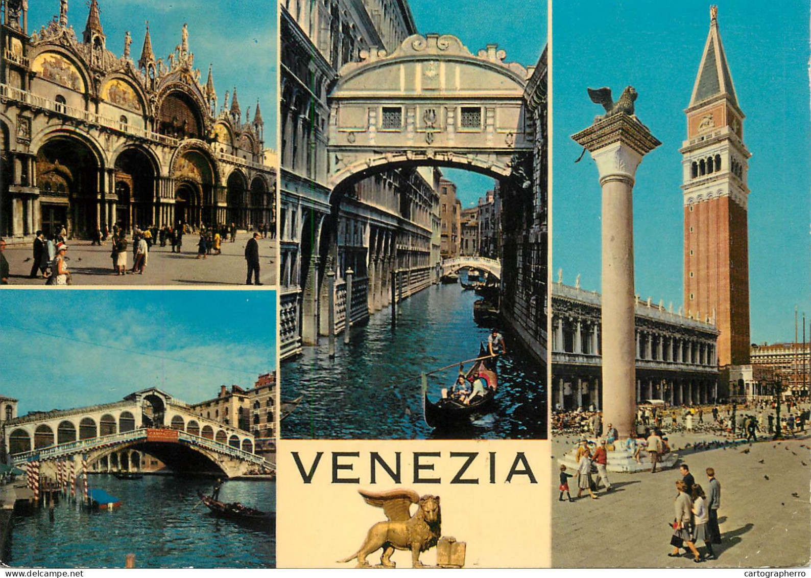 Navigation Sailing Vessels & Boats Themed Postcard Venice Gondola - Zeilboten