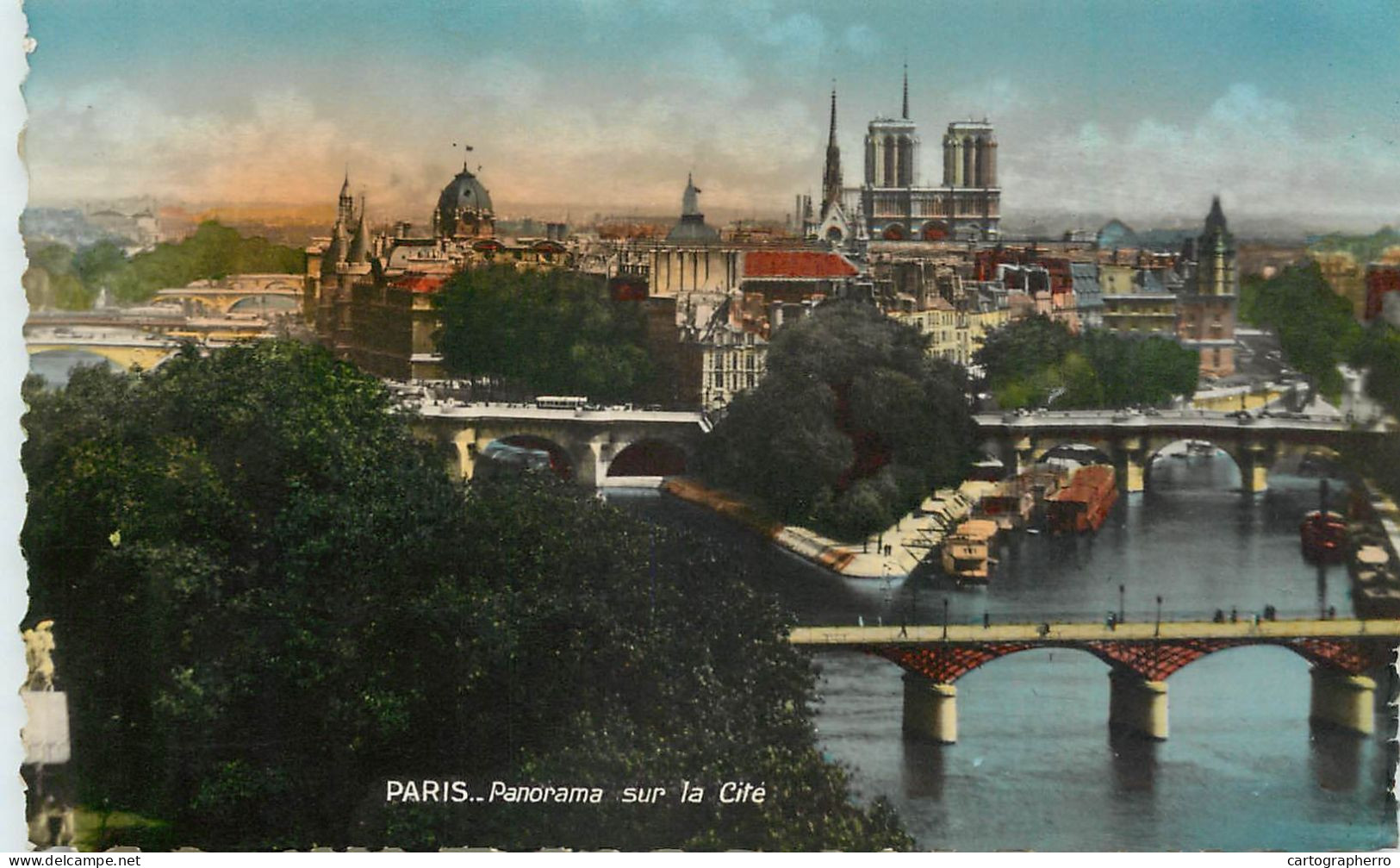 Navigation Sailing Vessels & Boats Themed Postcard Paris Seine - Velieri