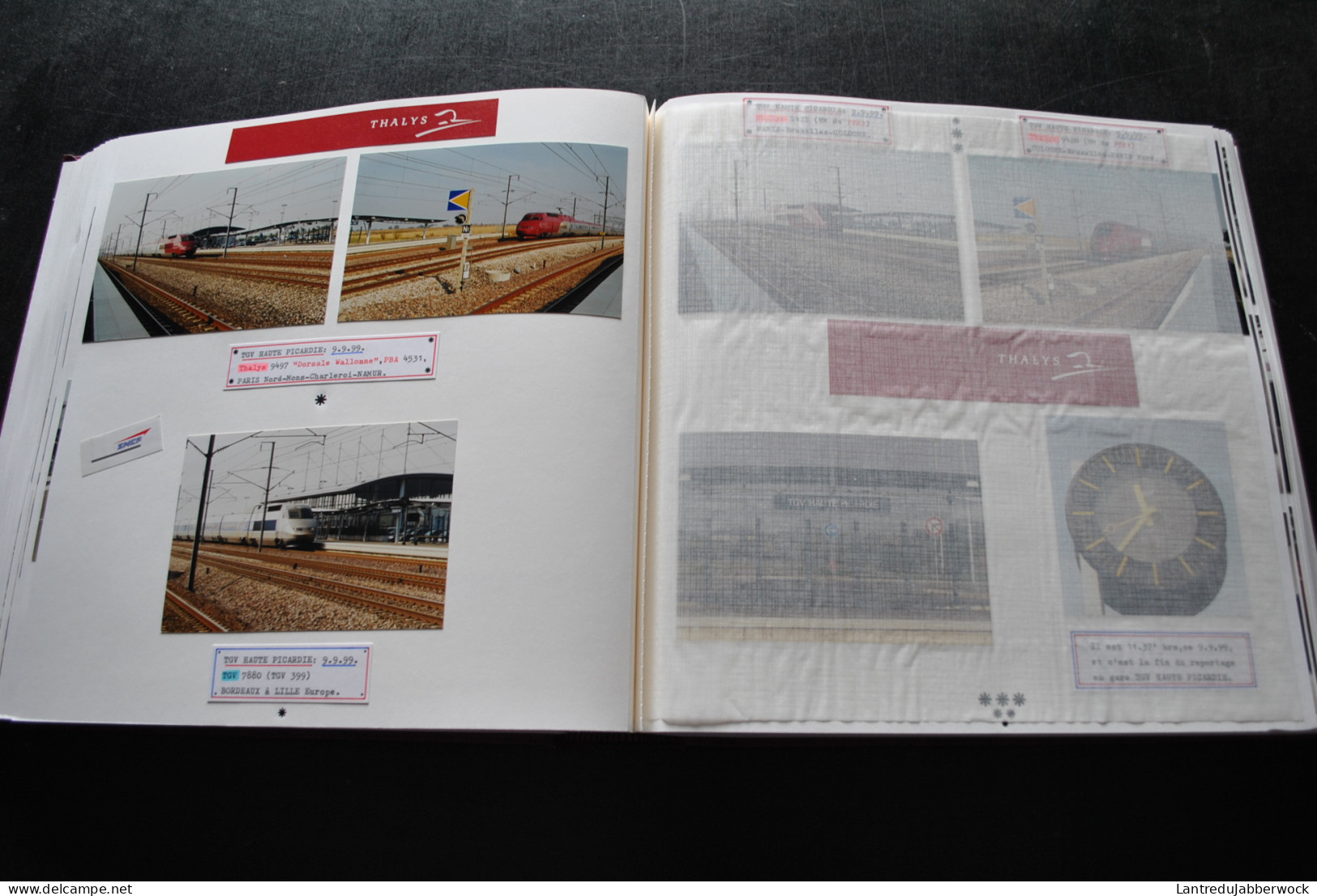 Album photo 22 TGV Thalys Halle Marcq Arbre Chantier LGV Bierbeek Corswarem Haute Picardie Namur Rétrospective 9497 9498