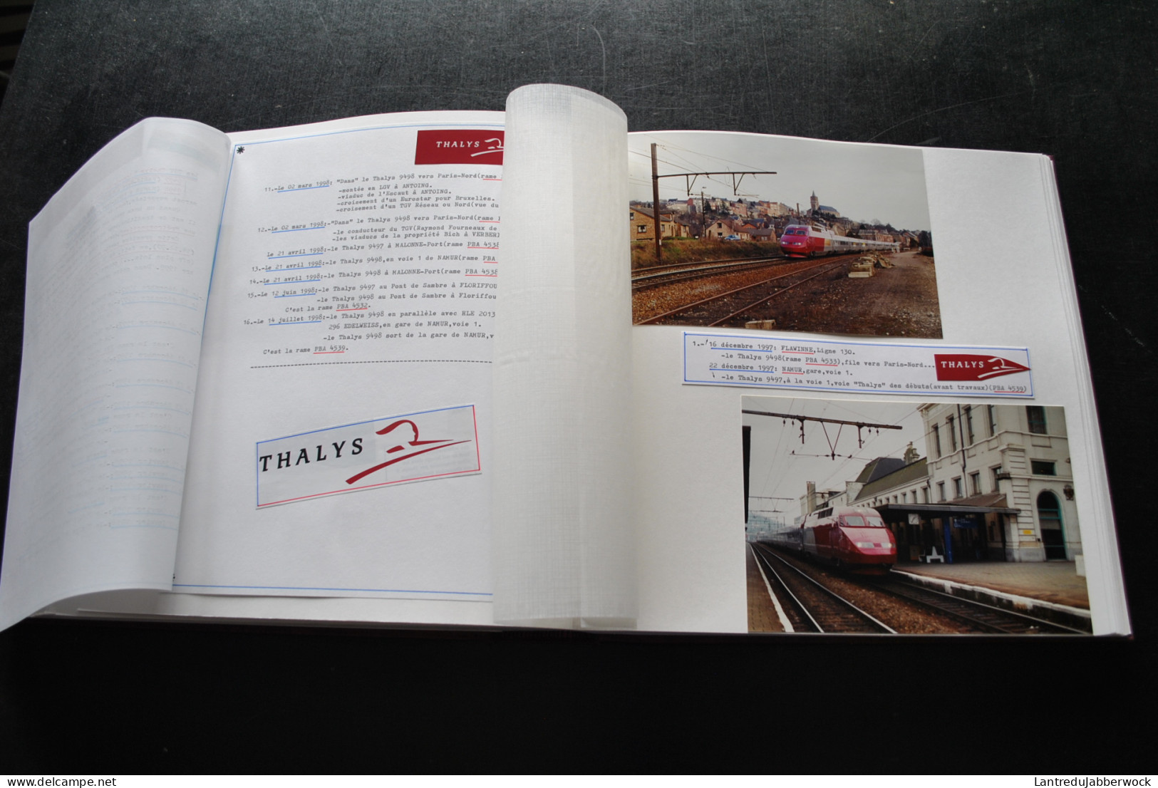 Album photo 22 TGV Thalys Halle Marcq Arbre Chantier LGV Bierbeek Corswarem Haute Picardie Namur Rétrospective 9497 9498