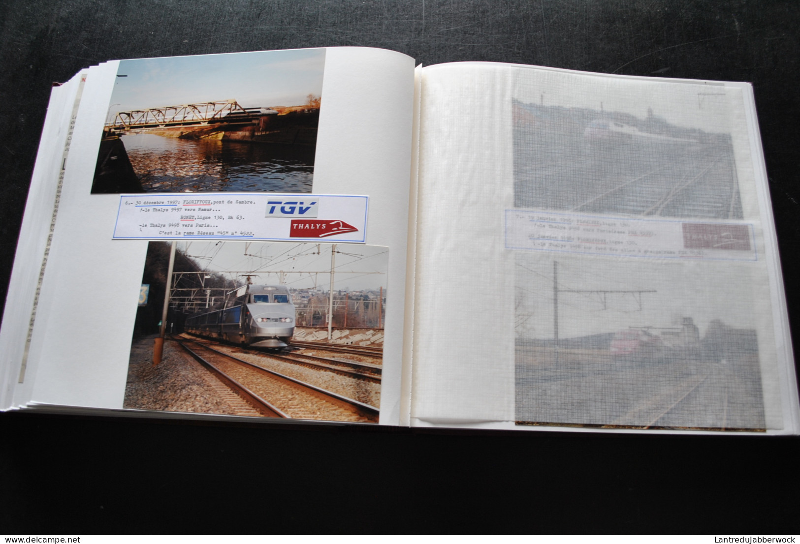 Album photo 22 TGV Thalys Halle Marcq Arbre Chantier LGV Bierbeek Corswarem Haute Picardie Namur Rétrospective 9497 9498