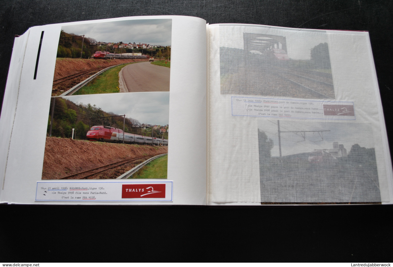 Album photo 22 TGV Thalys Halle Marcq Arbre Chantier LGV Bierbeek Corswarem Haute Picardie Namur Rétrospective 9497 9498