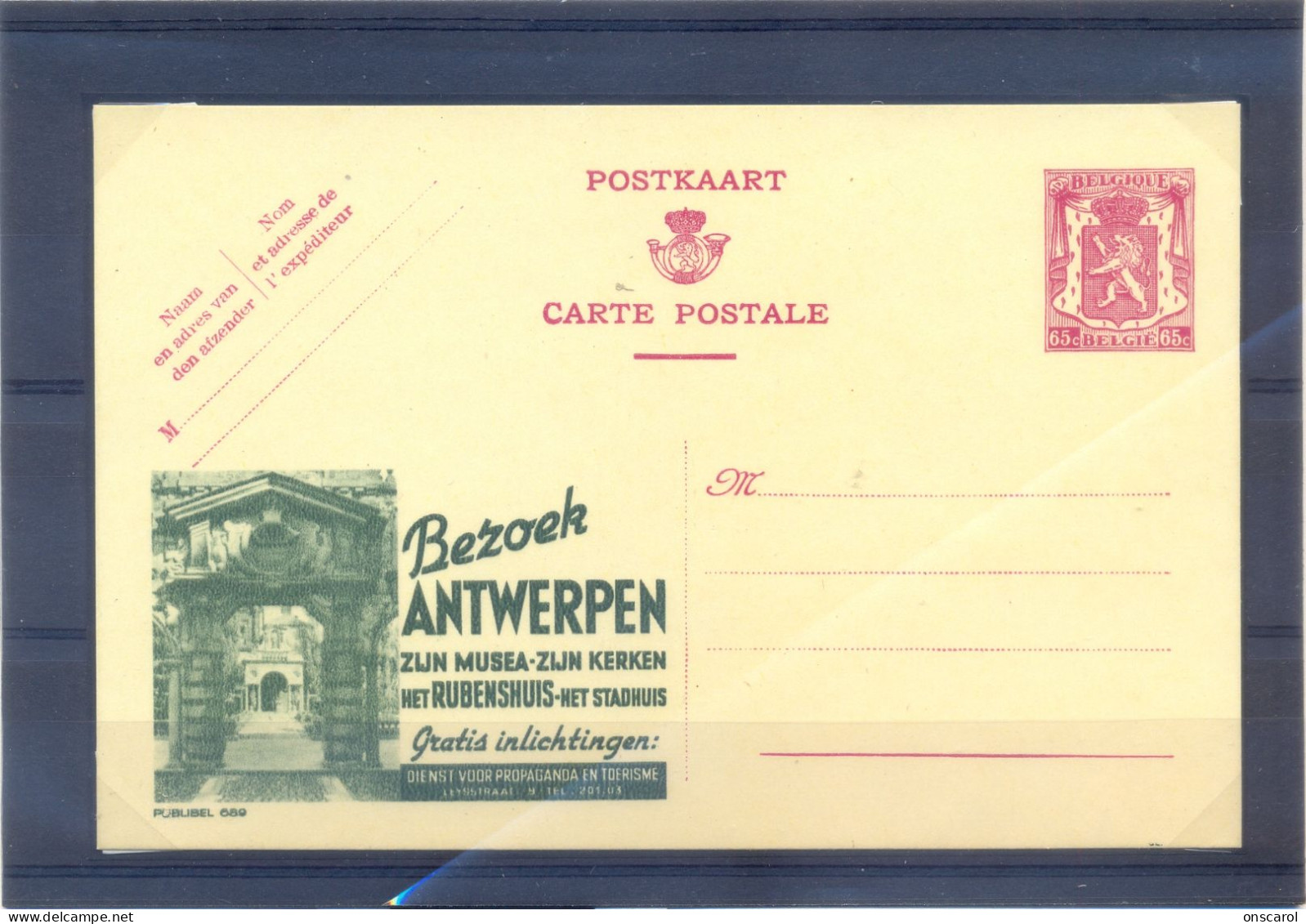 Postkaart Publibel 689 Rubenshuis Blanco ** MNH Prachtig - Cartoline Illustrate (1971-2014) [BK]