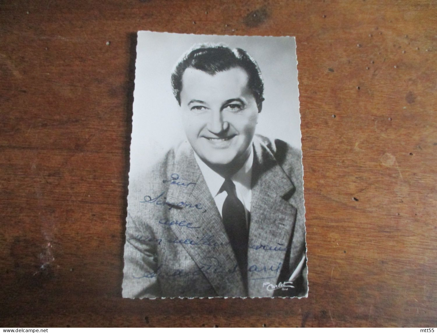 ANDRE DASSARY AUTOGRAPHE MANUSCRIT SUR PHOTO - Autres & Non Classés