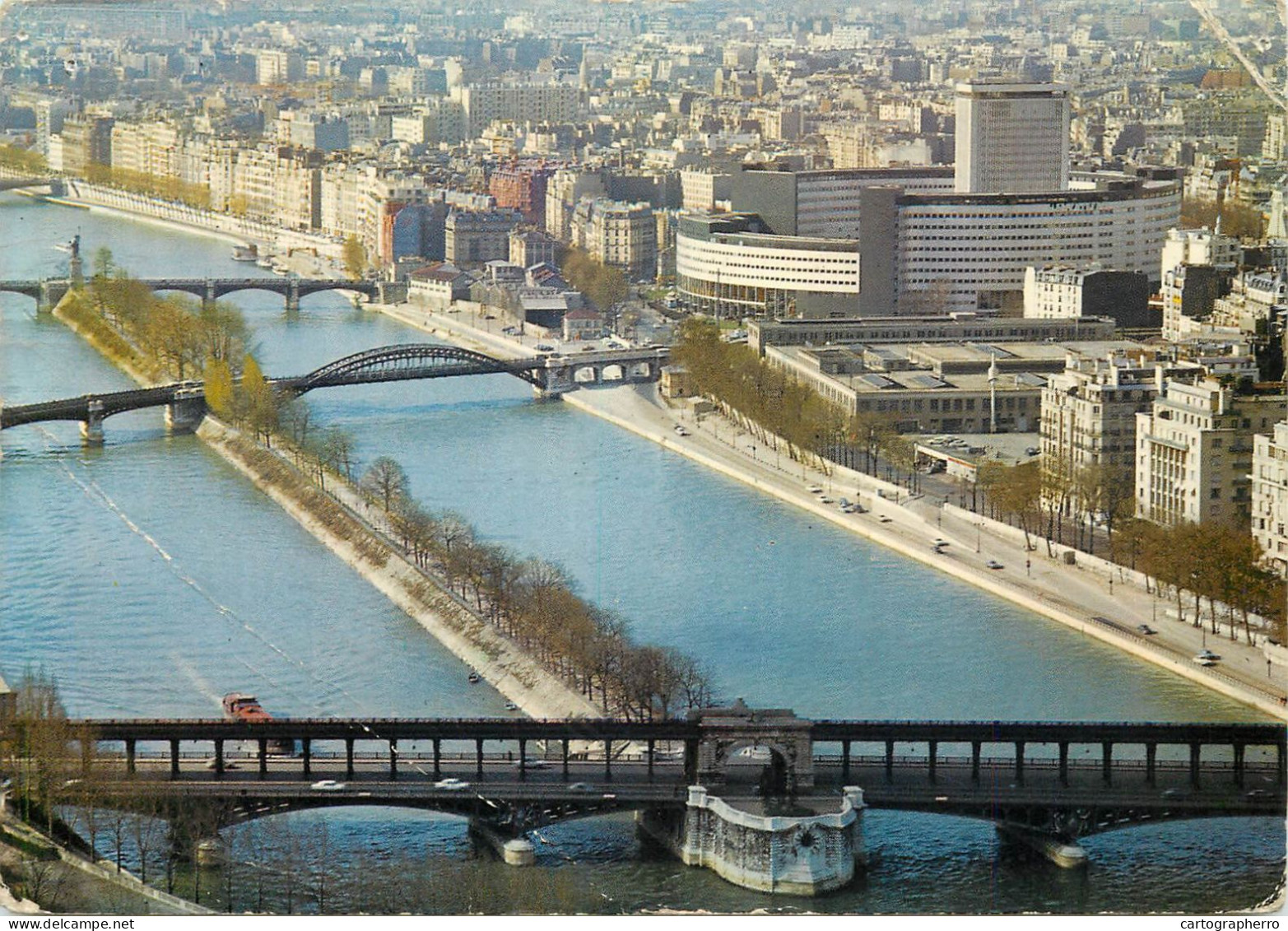 Navigation Sailing Vessels & Boats Themed Postcard Paris La Seine - Zeilboten