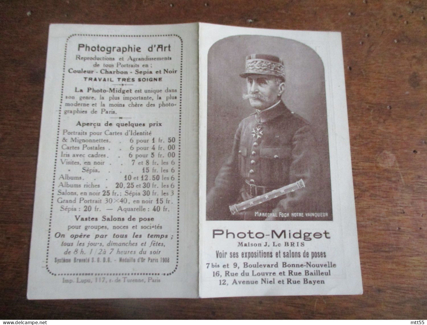 1013  PHOTO MIDGET  PHOTOGRAPHIE ART CALENDRIER - Petit Format : 1901-20